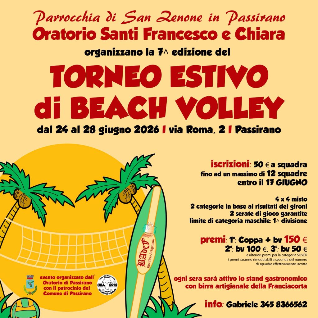 2026 Passirano Torneo beach volley
