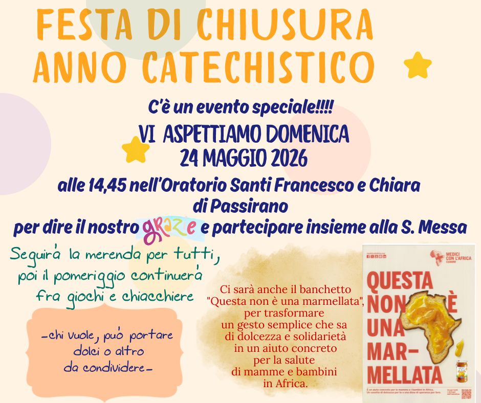 Chiusura anno catechistico