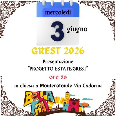Incontro genitori GREST Monterotondo